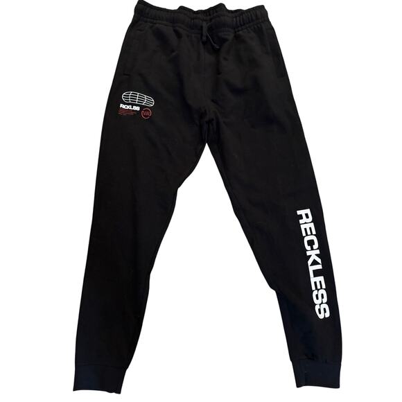 Young And Reckless Trespass Sweatpants Stretch Black Men's Plus Size 2XL NWT - Picture 1 of 9